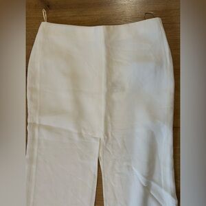 Chloé White Pencil Slit Skirt
